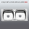 Chậu rửa chén inox 2 hộc Hwata BD3 chau-rua-chen-inox-2-hoc-hwata-bd3