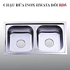 Chậu rửa chén inox 2 hộc 1 cánh Hwata BDC5 chau-rua-chen-inox-2-hoc-1-canh-hwata-bdc5