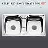 Chậu rửa chén inox 2 hộc Hwata BD7 chau-rua-chen-inox-2-hoc-hwata-bd7